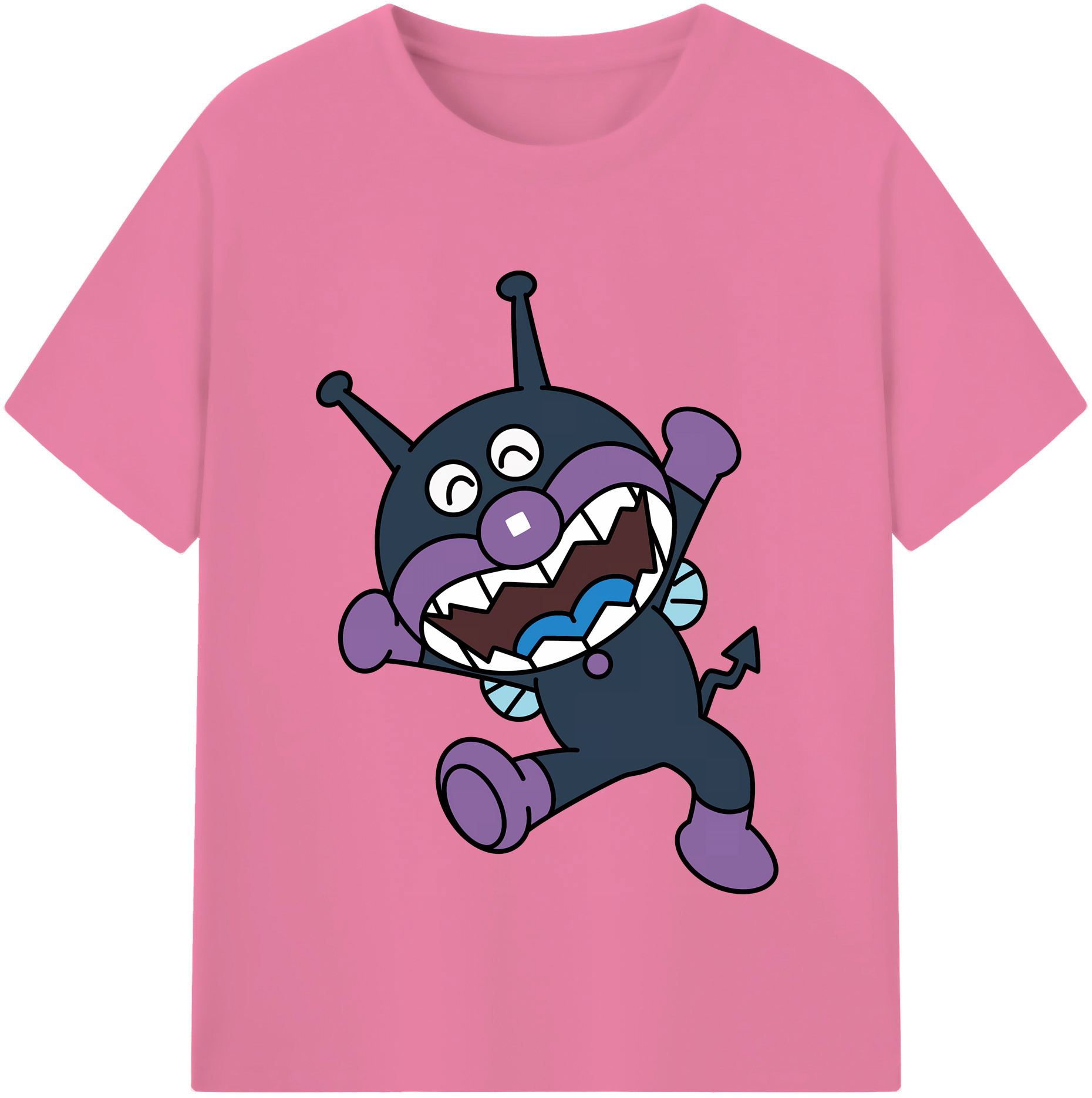 （画像用） アンパンマン Anpanman 綿100％半袖Tシャツ（フロントプリント）